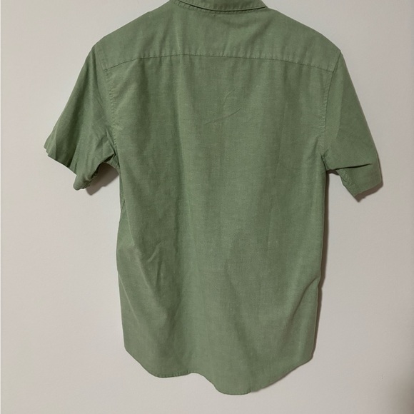 NWOT Men’s RVCA That’ll Do Button-down Slim Fit Green - Picture 4 of 4